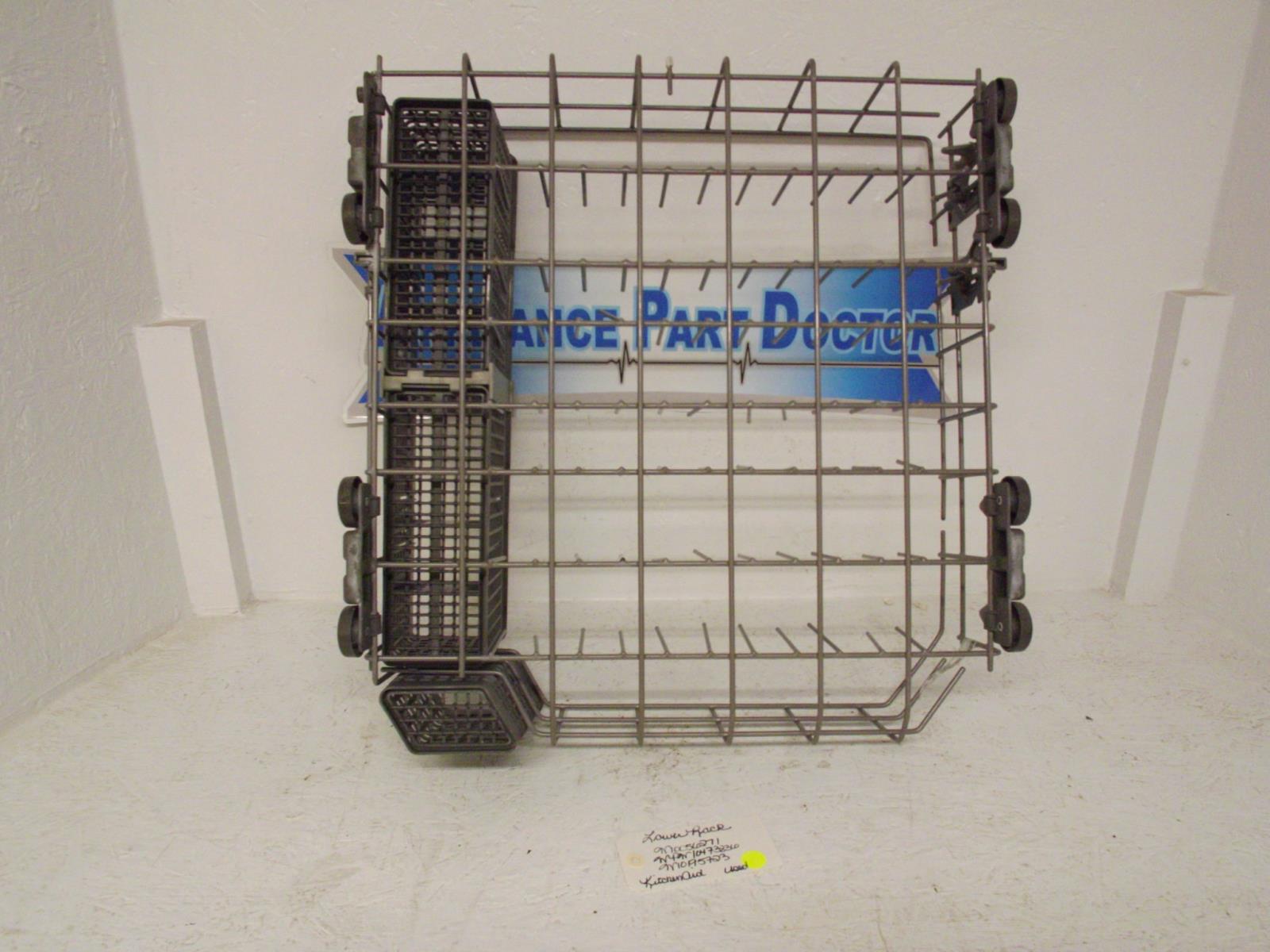 KitchenAid Dishwasher W10056271 WPW10473836 W10195723 Lower Rack Used KitchenAid Dishwasher W10056271 WPW10473836 W10195723 Lower Rack Used